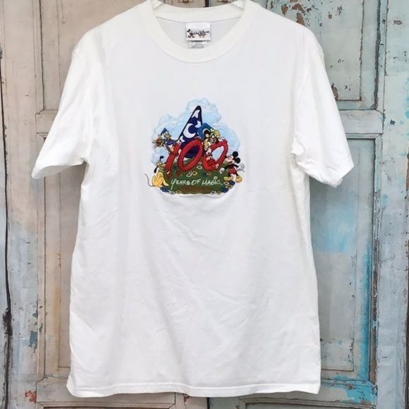 Walt Disney LG 100 Years of Magic Vintage T Shirt Short Sleeve - Picture 2 of 6